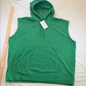 Jordan - Dri Fit - Green Sleeveless Hoodie - training